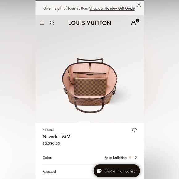 Louis Vuitton rose ballerine neverfull - Picture 2 of 5